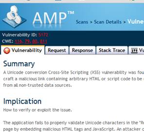  HP AMP enables grouping by CWE.