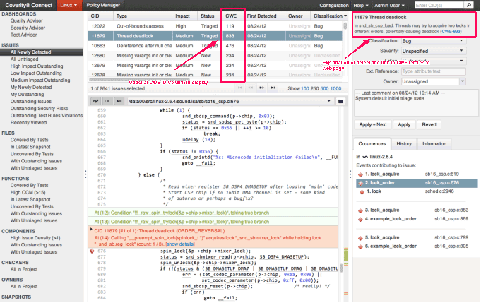 CWE and Compatibility Documentation