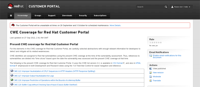 Red Hat Customer Portal