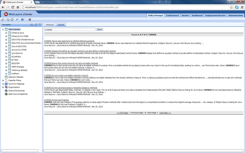 FINDING ELEMENTS USING CWE IDENTIFIERS THROUGH THE GUI 2