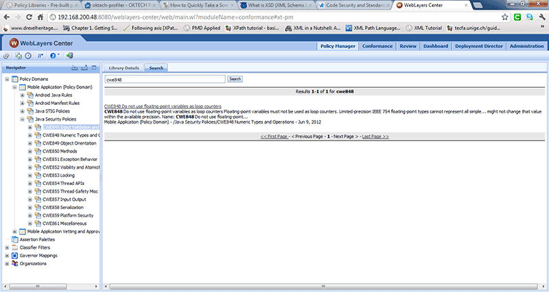 DOCUMENTATION OF FINDING ELEMENTS USING CWE IDENTIFIERS