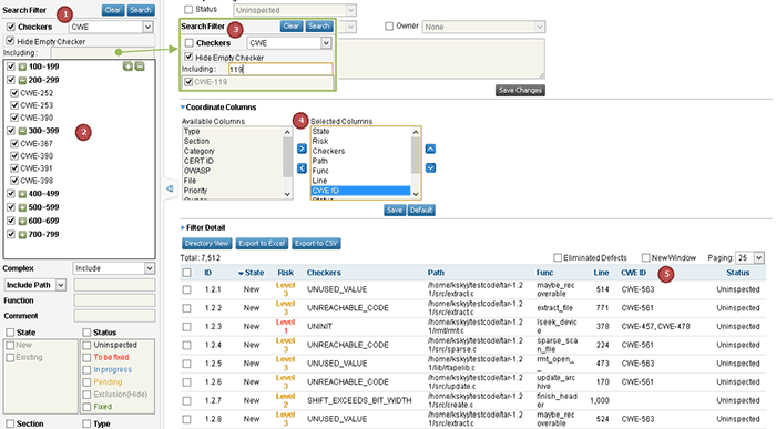 Search Interface screen shot