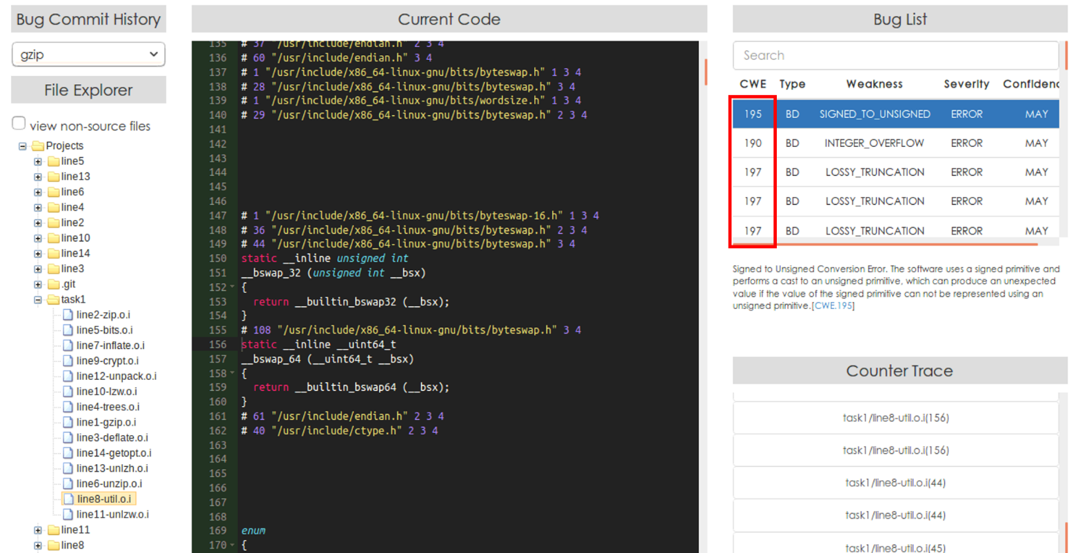 GETTING A LIST OF CWE IDENTIFIERS ASSOCIATED WITH TASKS