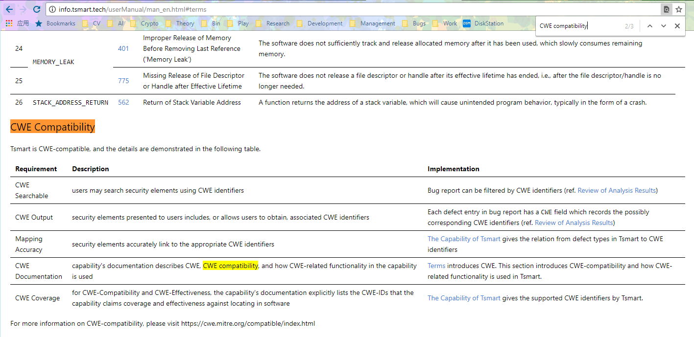 GETTING A LIST OF CWE IDENTIFIERS ASSOCIATED WITH TASKS